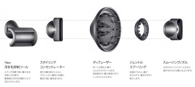 ダイソン　ドライヤー　付属品