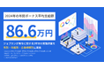 2024年の年間賞与(ボーナス)平均支給額(※)は「866,283円」女性の年間賞与平均支給額は男性の約6割