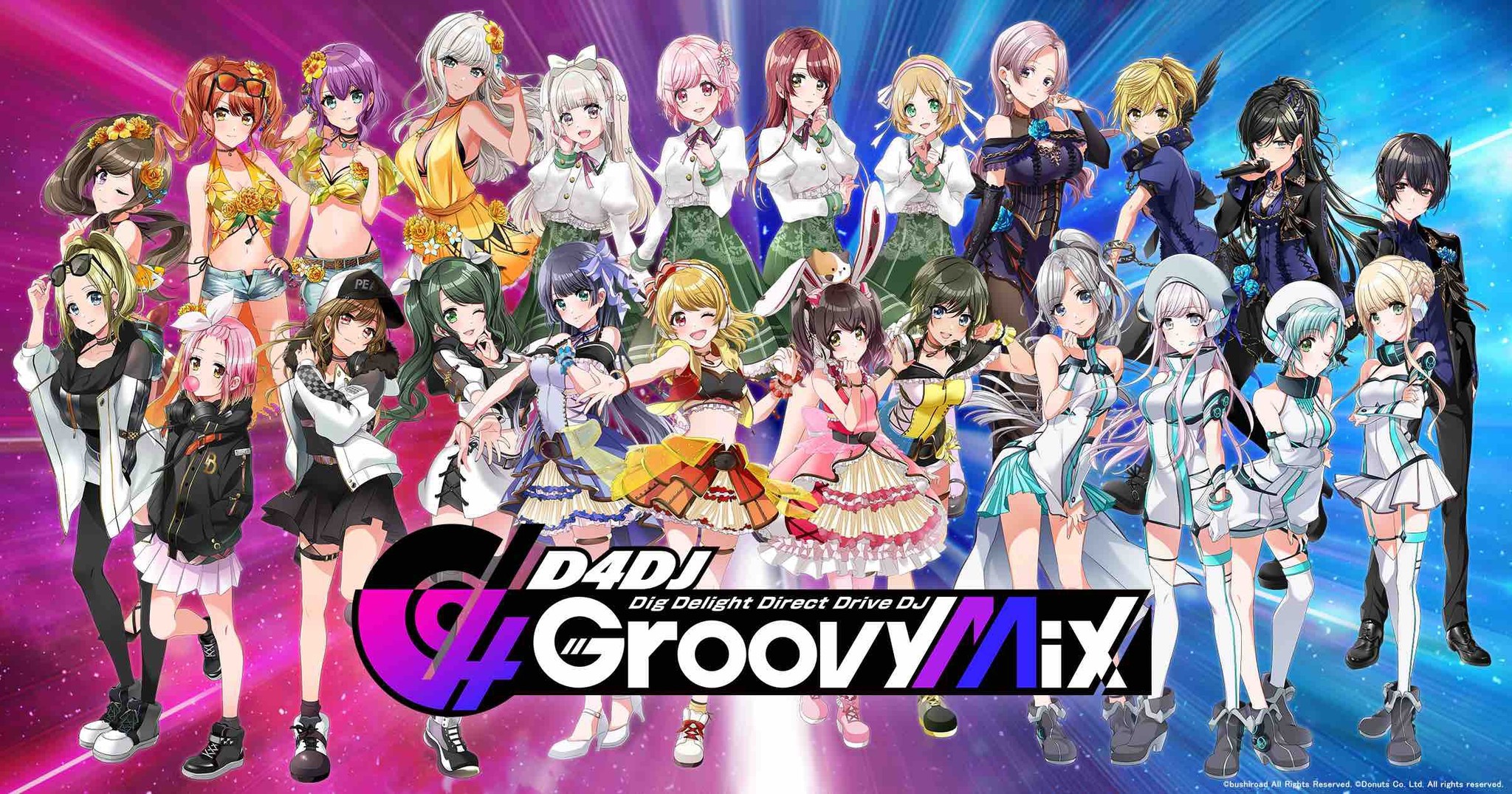 ブシロードとdonutsが共同開発した新作djリズムゲーム D4dj Groovy Mix 発表 事前登録数は受付開始48時間で10万人突破 Donutsのプレスリリース