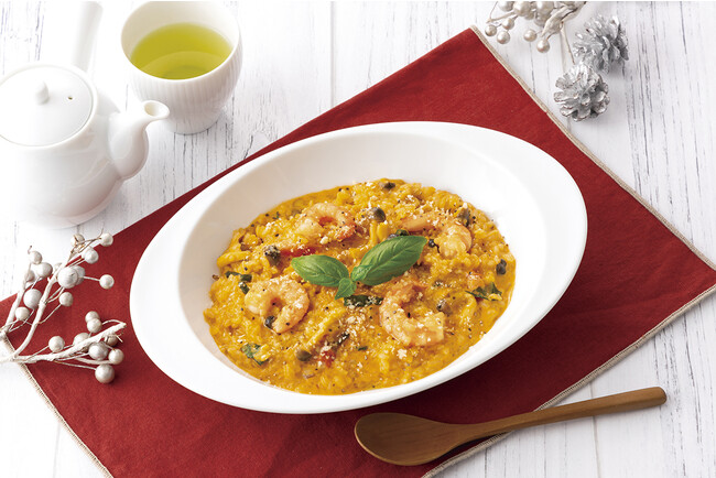 海老のトマト豆乳クリームリゾット 海老のトマト豆乳クリームリゾット