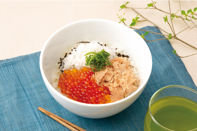 いくらと鮭の親子どんぶり（￥1,300 税込）