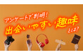 成人男女400人に聞いた「趣味と出会い」調査｜趣味をきっかけに異性と出会った人は約半数、出会いやすい趣味が明らかに（ハッピーメール調べ）