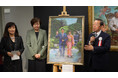 邱貴油絵作品展が台湾文化センターで開催、開幕式に謝長廷・駐日代表と安倍昭恵さんらが出席