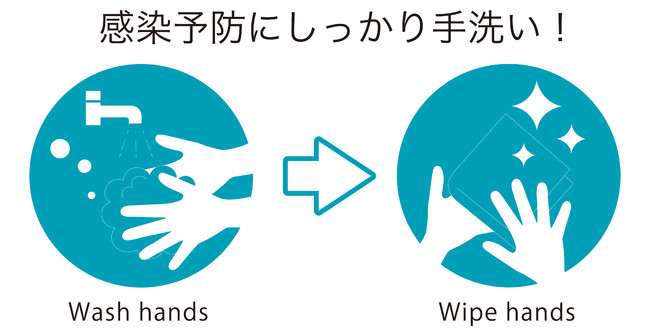 感染予防にしっかり手洗い 抗ウイルスハンカチ ハンカチケース新発売 ブルーミング中西株式会社のプレスリリース