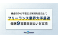 「ProConnect」フリーランス業界大手最速の報酬9営業日支払いを実現