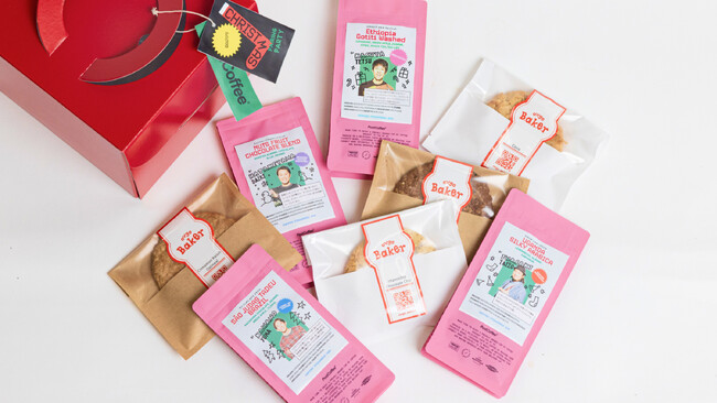 4種のアメリカンヴィーガンクッキーと4種のスペシャルティコーヒーがセットに 4種のアメリカンヴィーガンクッキーと4種のスペシャルティコーヒーがセットに