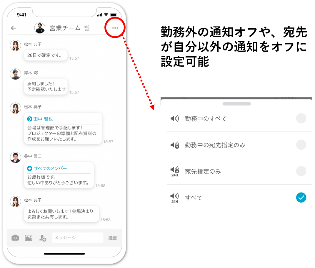 働き方改革アプリ Cyzen サイゼン がチャット機能を強化 勤務外は通知がオフにできる機能をリリース レッドフォックス株式会社のプレスリリース