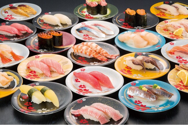 職人が握る本格寿司を気軽にお楽しみいただける、『活気』『旬』『伝統』を楽しむ廻転寿司。
