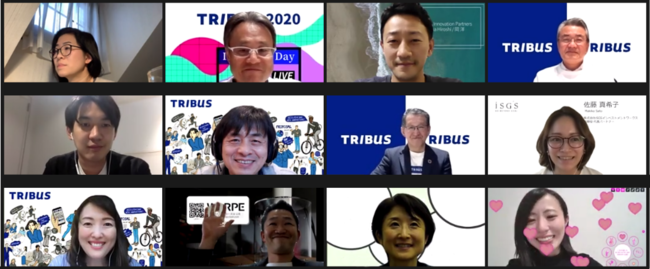 「TRIBUS社内起業賞」受賞者と審査員