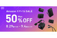 Amazonで開催する「Amazon スマイル SALE」対象商品！CIO Mateシリーズや最新GaN充電器・モバイルバッテリーなど人気のガジェットが最大50％OFFで登場！