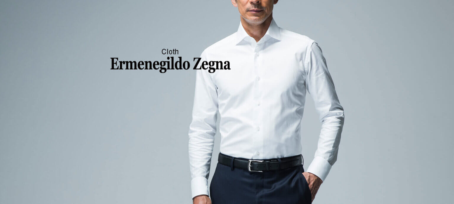 Ermenegildo Zegna ゼニア　オープンカラーシャツ