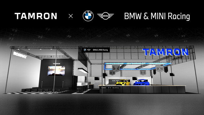 タムロン CP+2024においてBMW Group Japan オフィシャル・レース「BMW & MINI Racing」とのコラボレーションブースを展開