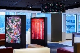2016年　佐藤翠「Red mirror closet l、ll」「Rhododendron mirror garden」「Mirror tweed carpet」