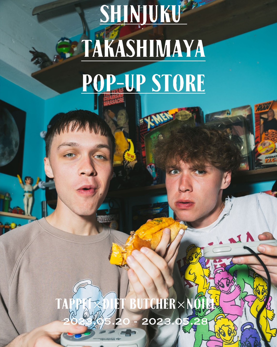 TAPPEI × NOILL × DIET BUTCHER POP UP STOREを新宿 島屋に