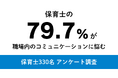 保育士の約8割が「職場のコミュニケーションに悩み」新年度の職場環境づくりが重要に