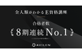 AVILEN、8期連続でE資格の合格者数No.1を達成