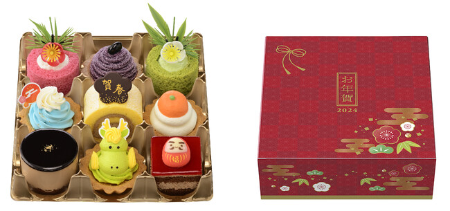 右:お重をイメージしてデザインした専用BOX 右:お重をイメージしてデザインした専用BOX