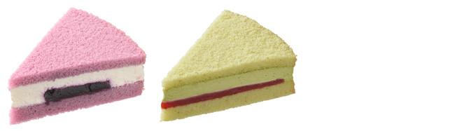 左より：ブルーベリーチーズショート・ピスタチオショート