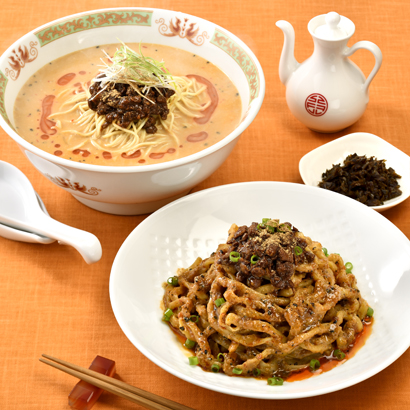 マルシェ限定「ラーメン凪」の担々麺 汁あり／汁なし 2種4食