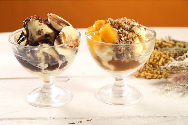 ▲”〆スパイス”のスパイスジェラート(ダブルサイズ写真) ▲”〆スパイス”のスパイスジェラート(ダブルサイズ写真)