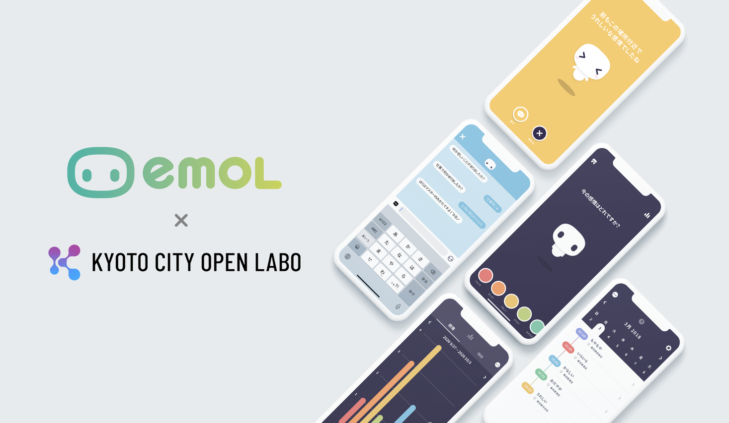メンタルセルフケアアプリ「emol」が京都市主催の公民連携・課題解決推進事業「KYOTO CITY OPEN LABO」に採択