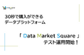 30秒で購入ができるデータプラットフォーム「Data Market Square」テスト運用開始!