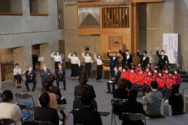 主将 古賀華実選手 挨拶 主将 古賀華実選手 挨拶