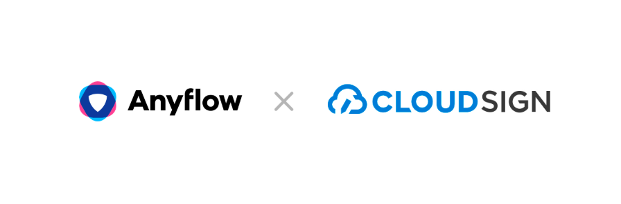 弁護士監修の国内No.1電子契約サービス「クラウドサイン」がSaaS型iPaaS「Anyflow」と連携