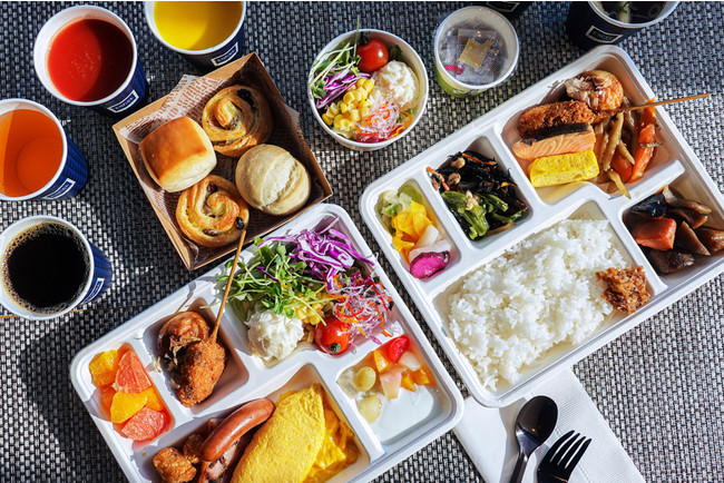 朝食ブッフェはお部屋でもお召し上がりいただけます 朝食ブッフェはお部屋でもお召し上がりいただけます