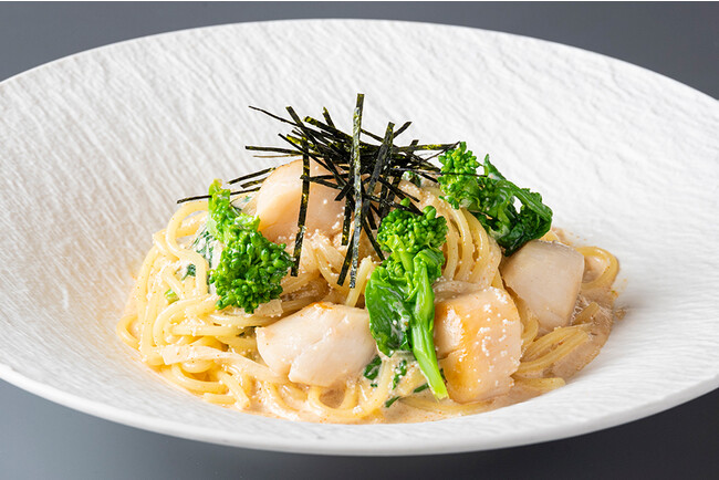 福岡県産辛子明太子と帆立のクリームスパゲティ