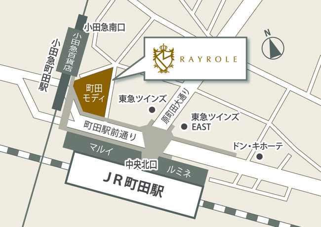 レイロール 町田モディ店アクセスマップ