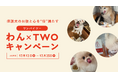 【保護犬応援企画】全国の愛犬家と力を合わせて、保護犬のお腹と心を“倍”満たす共同支援「わん x TWOキャンペーン」を始動。