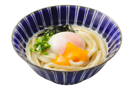 とろ～り半熟たまごの あごだし釜玉うどん