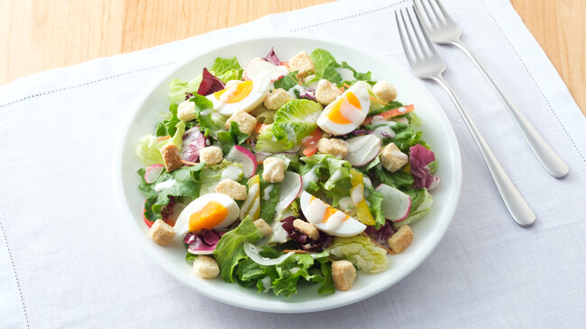 10品目野菜のシーザーサラダ （サラダセット一例）