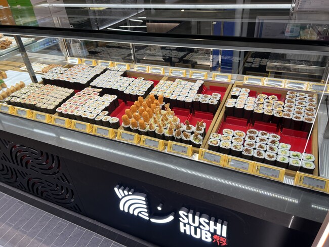 (参考)オーストラリア国内ショッピングモールの寿司販売店の様子、画像提供:Sushi Hub (参考)オーストラリア国内ショッピングモールの寿司販売店の様子、画像提供:Sushi Hub