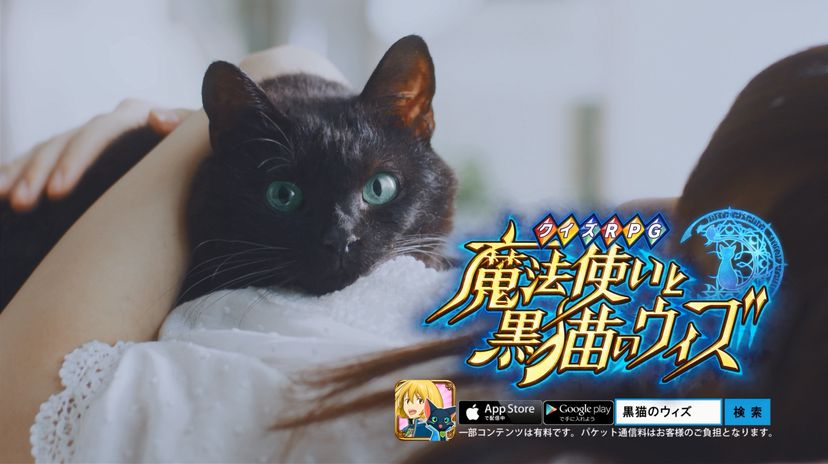 クイズrpg 魔法使いと黒猫のウィズ のテレビcmを10月4日より放映開始 コロプラのプレスリリース