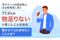 【電子タバコ利用経験のある喫煙者に聞く】77.3%が「物足りないと感じたことがある」電子タバコに求めたいこととは?