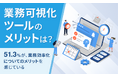 【業務可視化ツール導入理由は?】51.3%が、業務効率化の必要性を感じたため