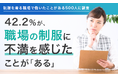 【制服を着る職場で働いたことがある500人に調査】42.2%が、職場の制服に不満を感じたことが「ある」