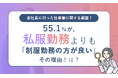 【会社員に行った仕事着に関する調査!】55.1%が、私服勤務よりも「制服勤務の方が良い」その理由とは?