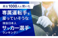 【男女1000人に聞いた】専属運転手を雇っていそうな現役日本人サッカー選手ランキング!