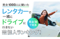 【男女1000人に聞いた】レンタカーで一緒にドライブに行きたい芸能人ランキング!男女別で発表