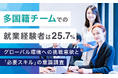 多国籍チームでの就業経験者は25.7％。グローバル環境への挑戦意欲と「必要スキル」の意識調査