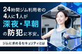 24時間ジム利用者の4人に1人が「深夜・早朝の防犯」に不安。ジムに求めるセキュリティとは