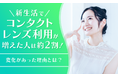 新生活でコンタクトレンズ利用が増えた人は約2割！変化があった理由とは？