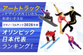 アートトラックにデザインされていたら似合いそうなミラノ・コルティナ2026冬季オリンピック日本代表ランキング！