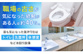 職場の「古さ」が気になった経験がある人は約40％。最も気になった箇所1位は「トイレ・洗面所・休憩室など水回り設備」