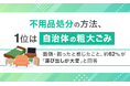 不用品処分の方法、1位は「自治体の粗大ごみ」。面倒・困ったと感じたこと、約62%が「運び出しが大変」と回答