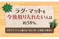 ラグ・マットを「今後取り入れたい」人は約58％。手作りアイテムの魅力は「自分で作った愛着」が最多に