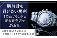 腕時計を買いたい場所、1位は「ブランドの正規販売店」で29.6%。店舗で最もしたい相談は「予算に合ったモデルの提案」が最多に
